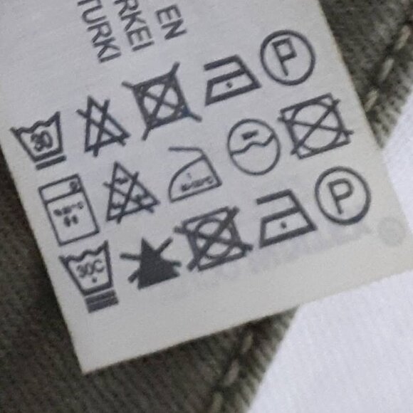 EUC Zara olive khaki skinny cropped ankle washed look sparkle side stripe jeans - Picture 13 of 13